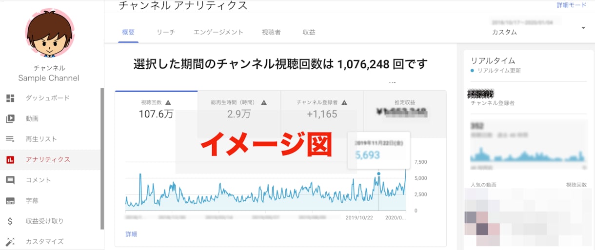 質問し放題！20日間みっちりチャンネルコンサルます 私の時間と労力とノウハウを惜しみなく使います！ イメージ3