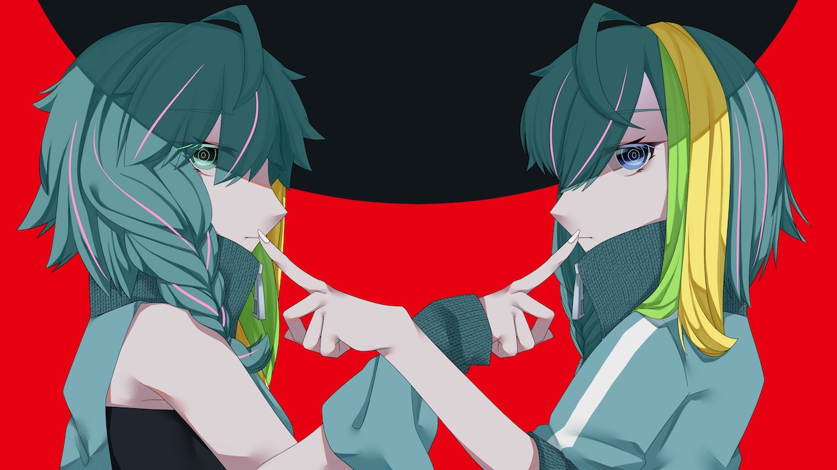 商用OK！歌ってみた動画のサムネ描きます UTAU・ボカロカバー用のサムネもぜひ！描きます！！ イメージ3