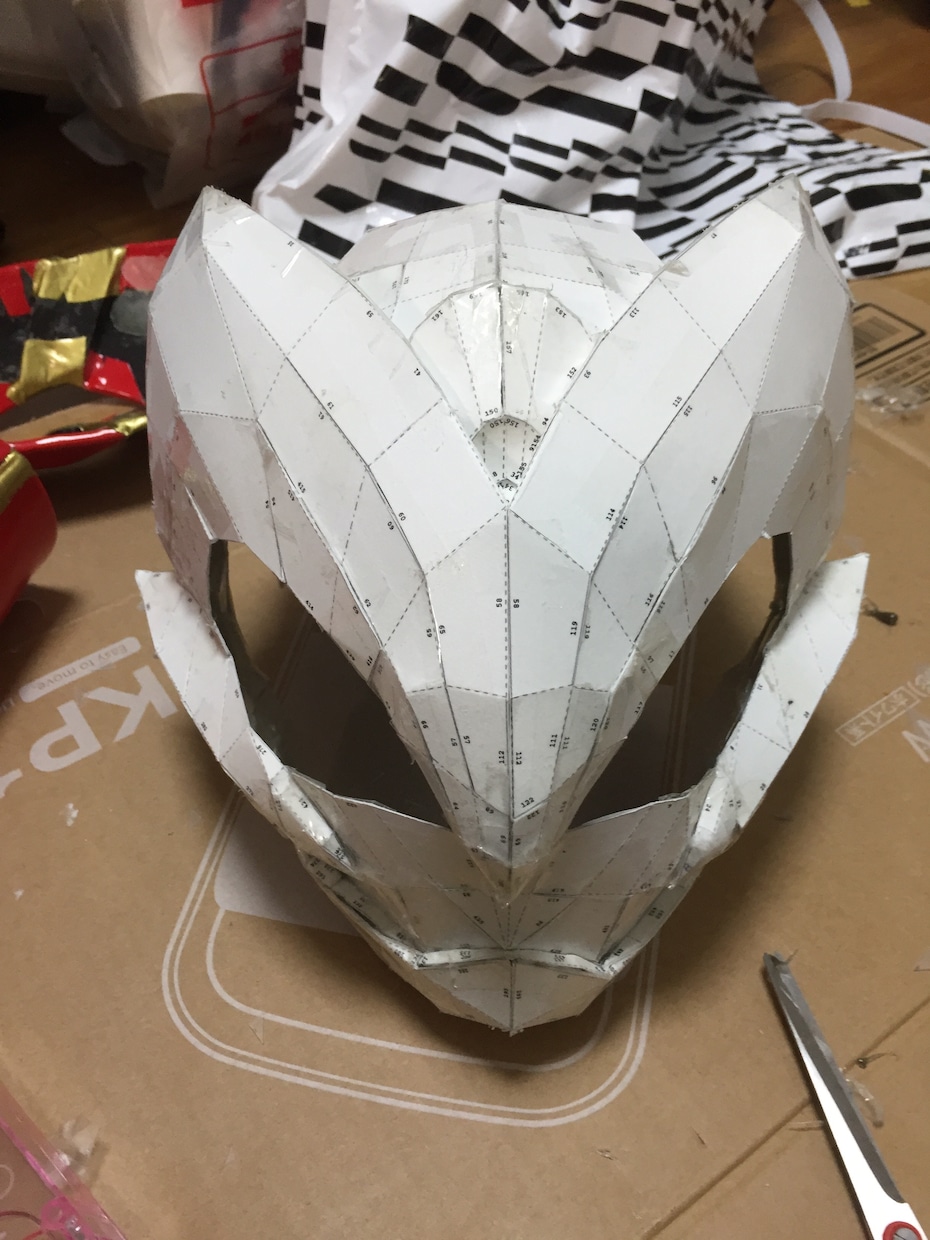 オリジナルヒーローマスクを3D型紙化します ペパクラ対応・EVAフォーム製作用データを納品 イメージ7