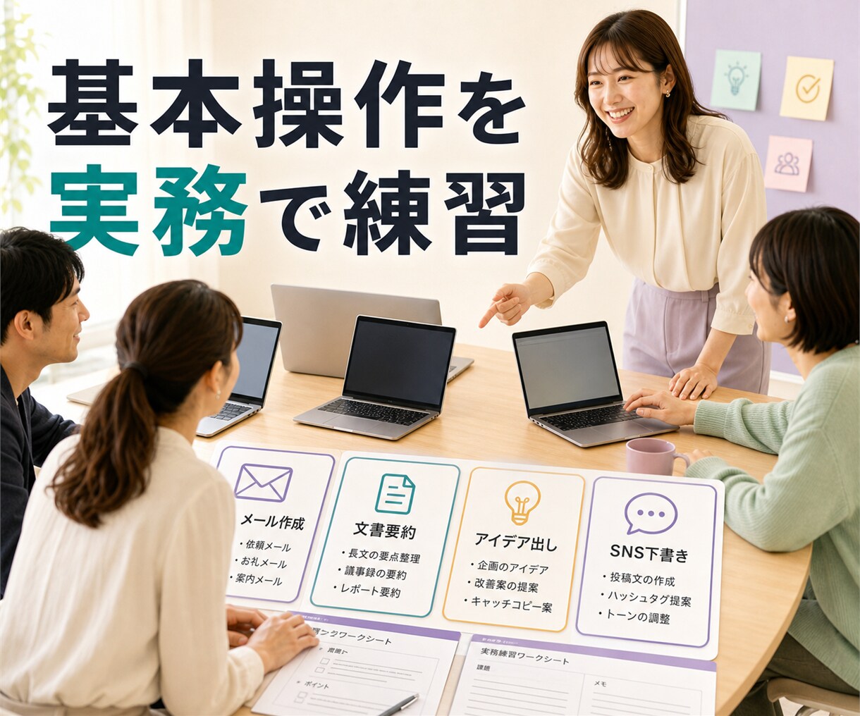 生成AIの初期設定と業務活用を支援します 導入・基本操作・実務テンプレまで イメージ6