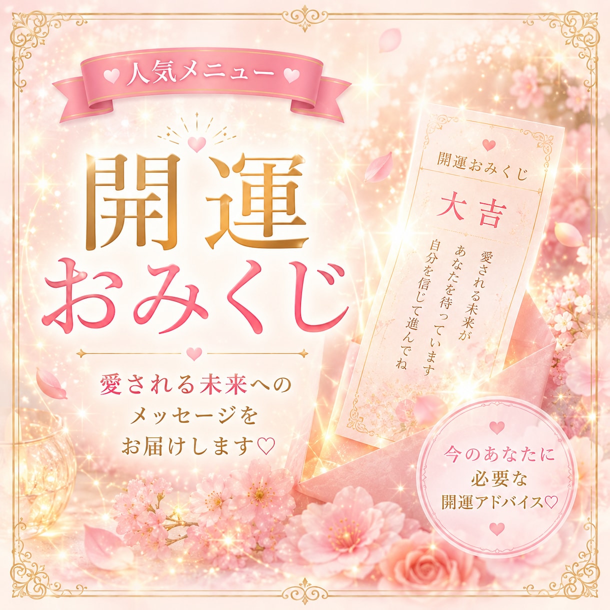 幸運を引き寄せる♡開運おみくじ届けます この秋、うれしい出来事が次々舞い込む私へ イメージ1