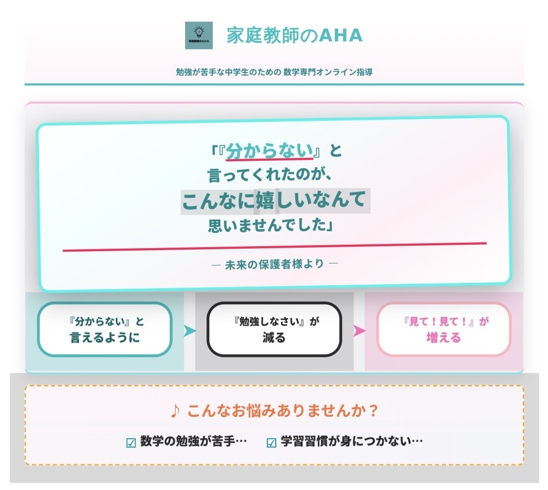 勉強嫌いでも大丈夫！【中学数学】教えます 分からないを「できた！」に変える中学生向け数学オンライン指導 イメージ2