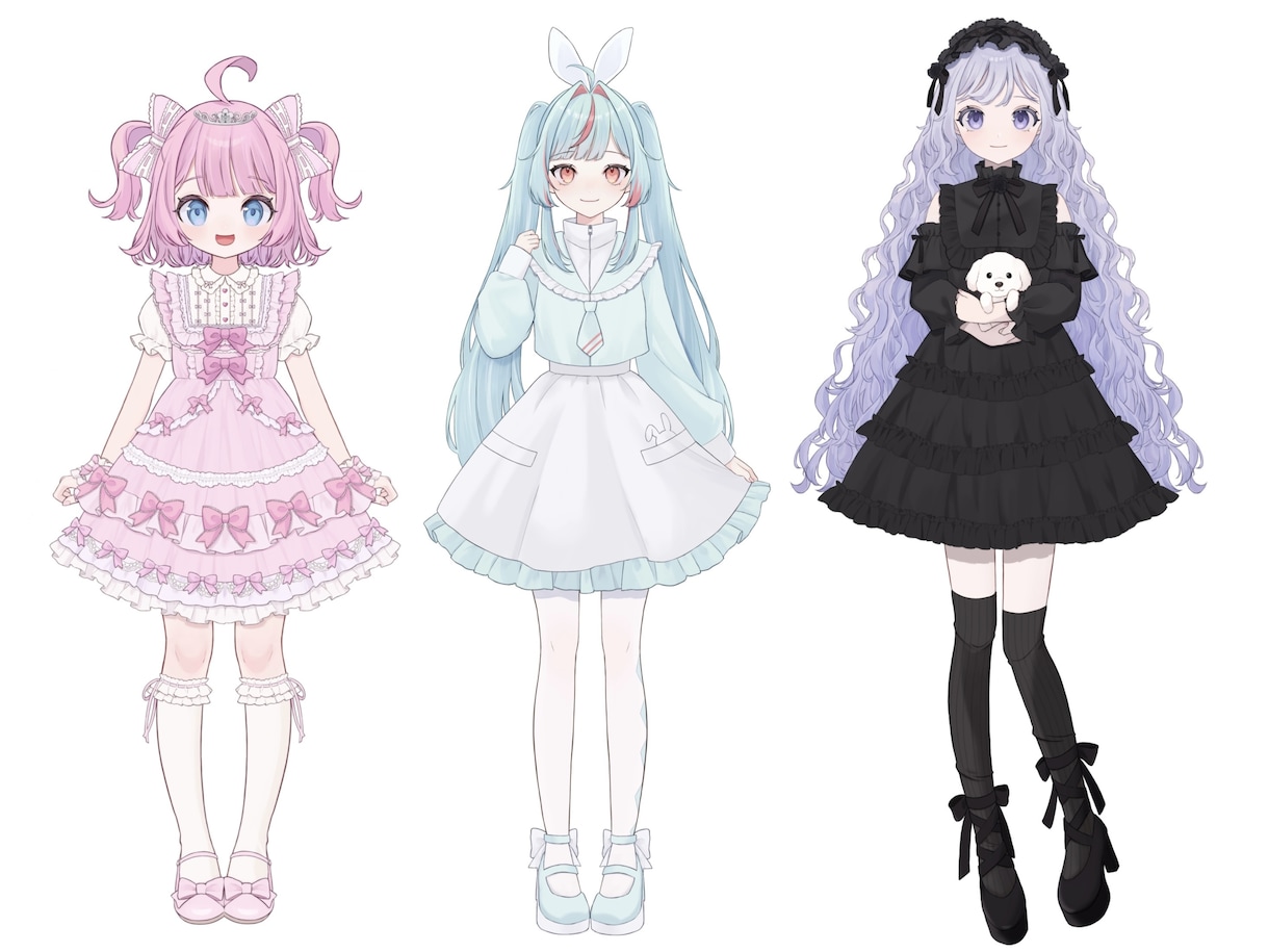 商用利用◯目を引くかわいいイラストを制作します 立ち絵、アイコン、歌ってみたなど幅広く対応致します イメージ6