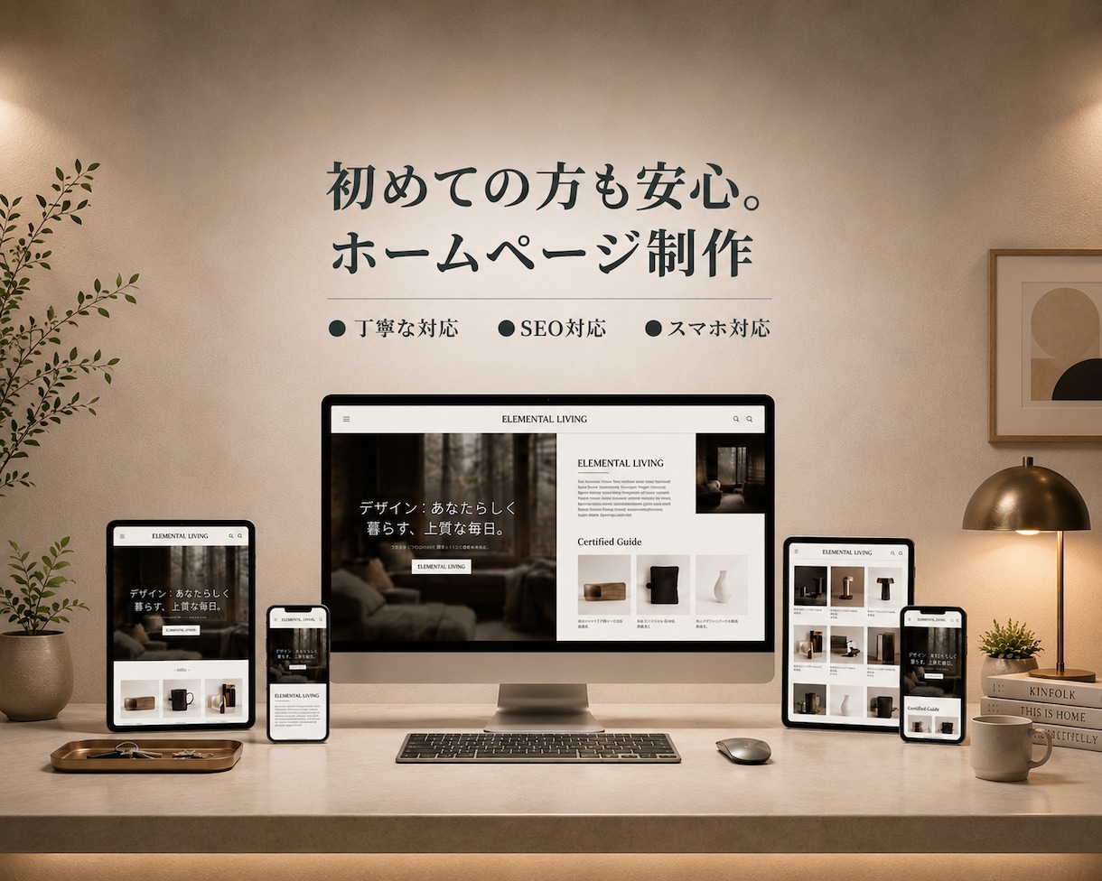 更新簡単な高品質ホームページを格安制作します WEB知識ゼロでも安心！格安でオシャレなホームページを作り イメージ1