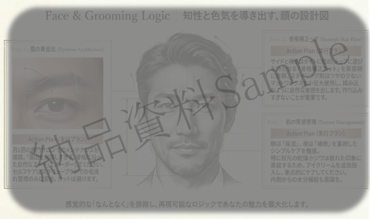 メンズ：大人の外見全体を印象設計します 服・顔・体型まで清潔感と信頼感を整える印象設計フルコース イメージ8