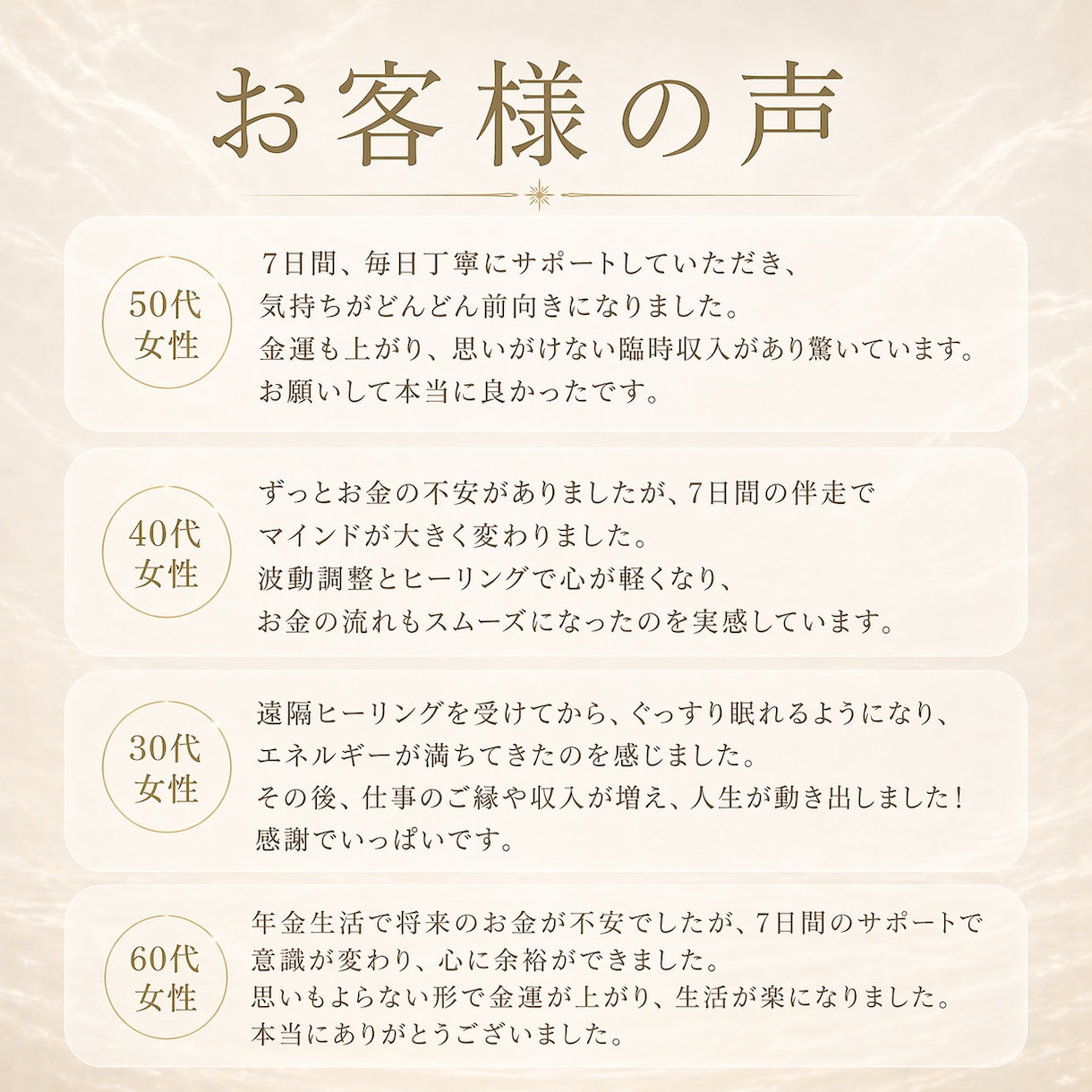 金運覚醒遠隔ヒーリング | ７日間伴走します 7日で流れが変わる、金運覚醒プログラム イメージ2