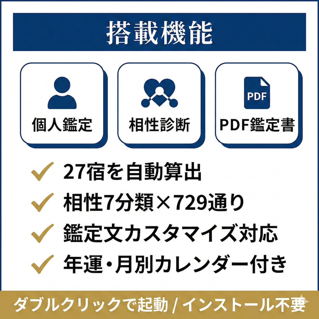 宿曜占星術の鑑定書を自動作成するツールを販売します 生年月日を入れるだけで27宿鑑定書が完成 イメージ2