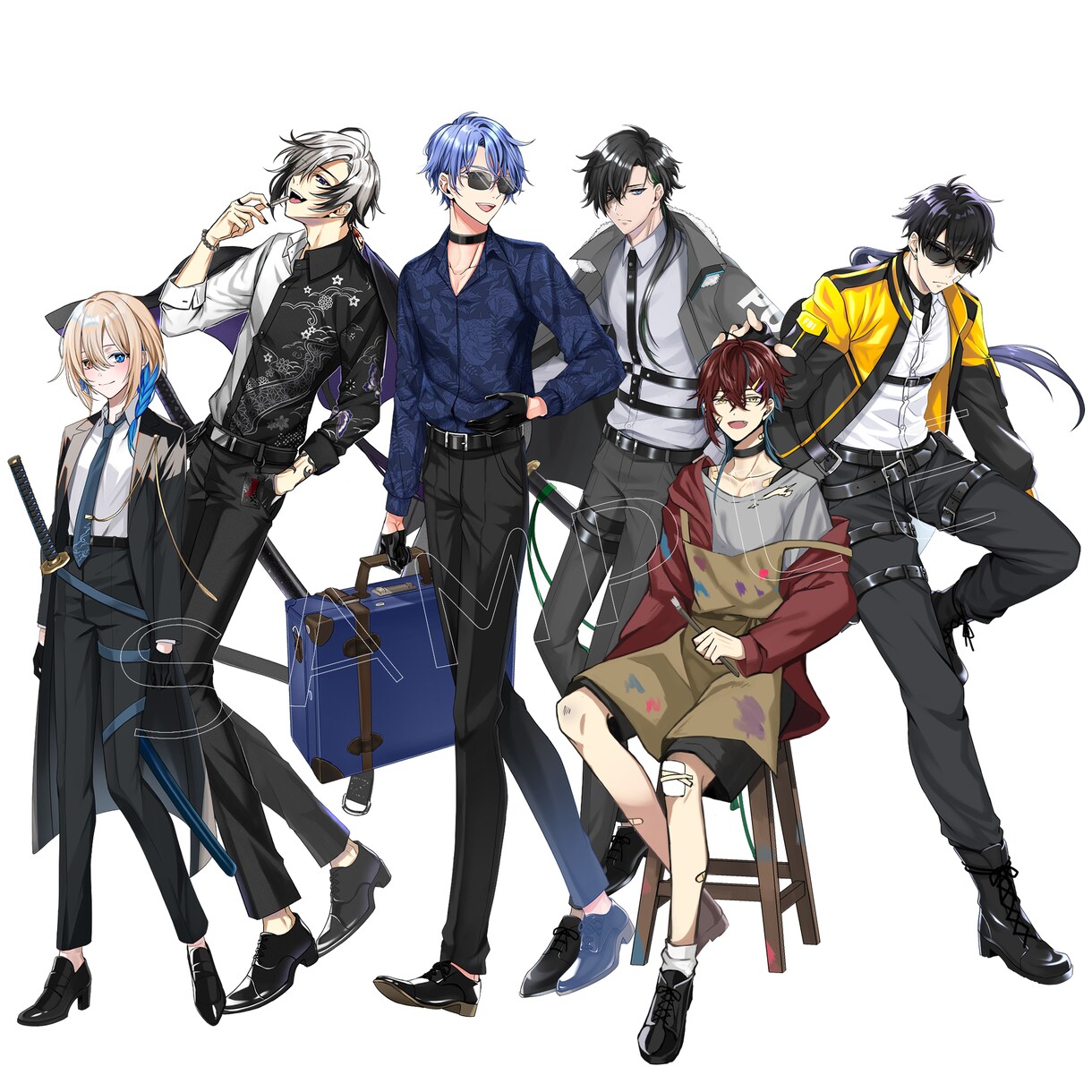 ゲーム、TRPG、動画の立ち絵イラスト制作致します 貴方の大切なキャラクターを心を込めて制作いたします。 イメージ4