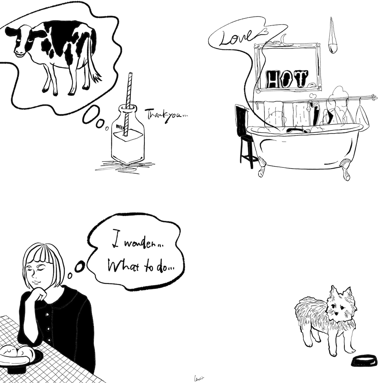 シンプルモダンなファッション・小物イラスト描きます ボールペンタッチの味のある風合いイラストです イメージ6