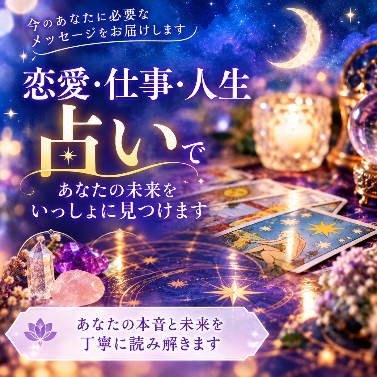 話したいことなんでもどうぞ♪もちろんカード引きます ❤占い遊び❤カードはもう1人のお友達♪心が軽くなりますように イメージ3