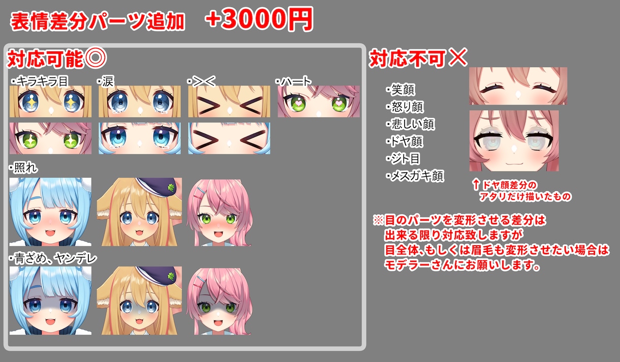 Vtuber向けlive2D用イラスト描きます 可愛い、かっこいいキャラでVtuberになりたい方へ イメージ5