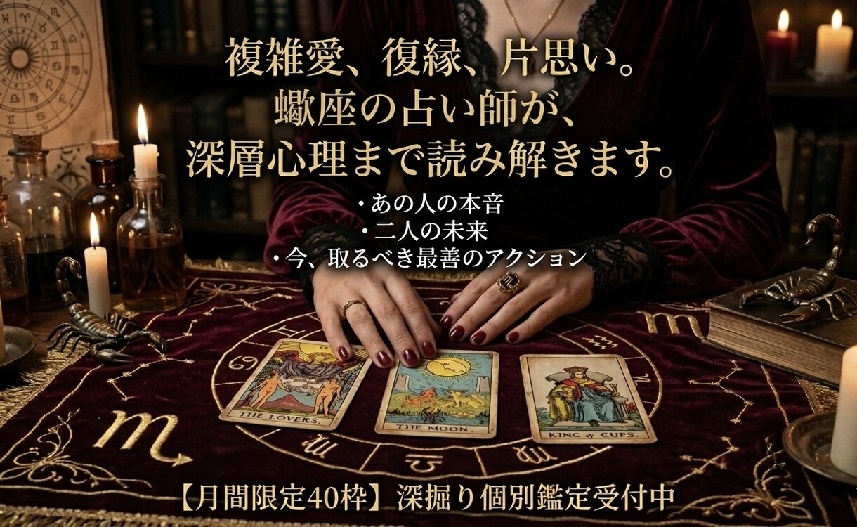月間40枠限定｜あの人の本音と未来を深掘りします 複雑愛・復縁・片思い専用◆2000文字超の特製PDFカルテ イメージ1