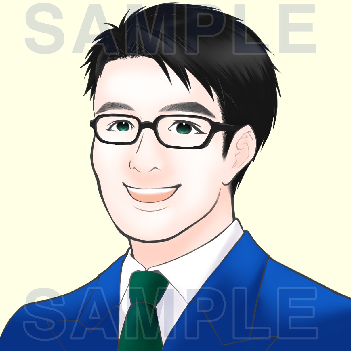 男性向け！仕事につながるシンプルなアイコン描きます 副業・ビジネスでお困りの方に/X等のSNS/名刺 イメージ8