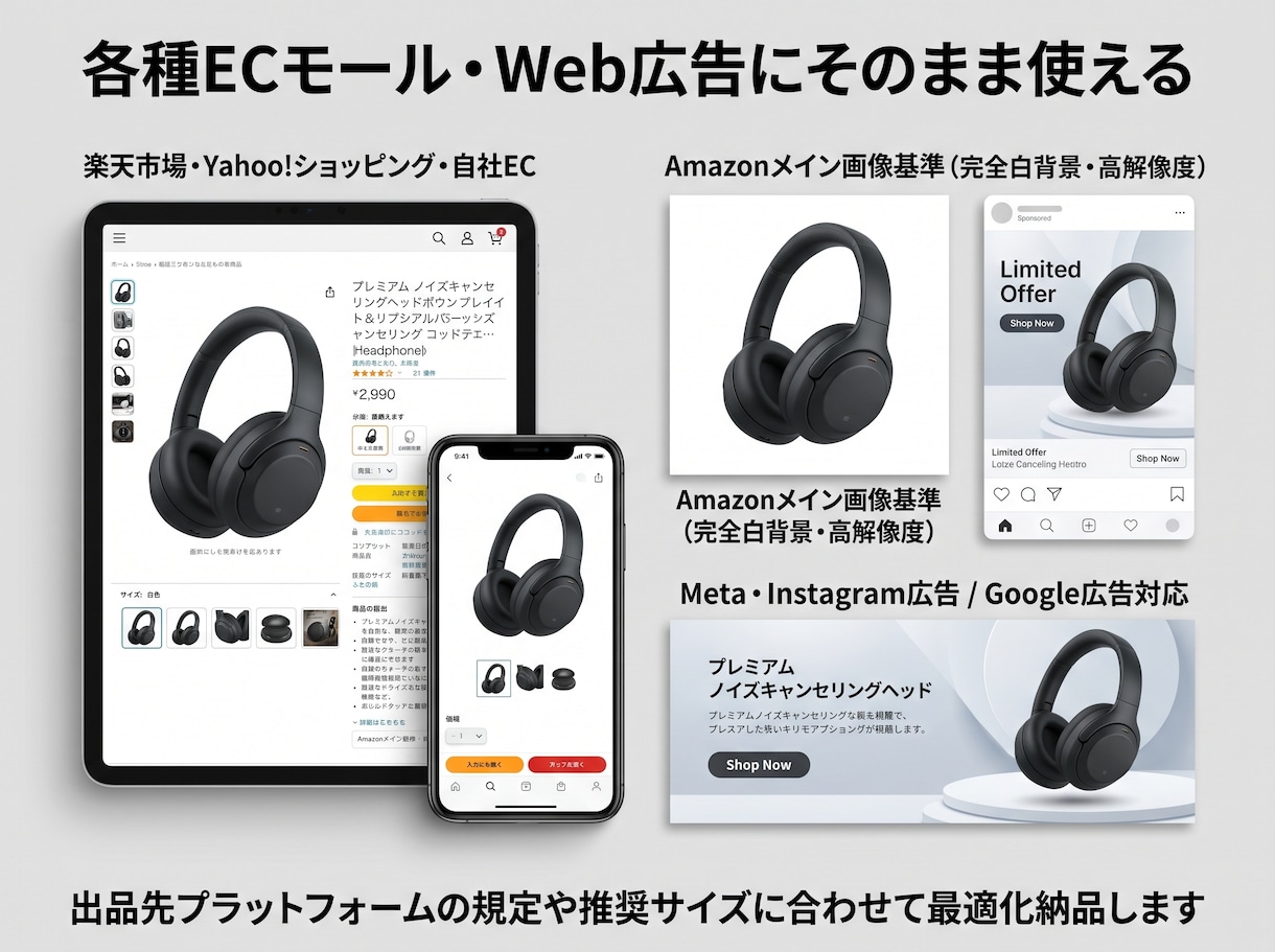 AI生成の広告・EC画像を手作業で自然に仕上げます プロンプトでは直らない歪みや違和感を広告・EC用にプロ修正 イメージ3