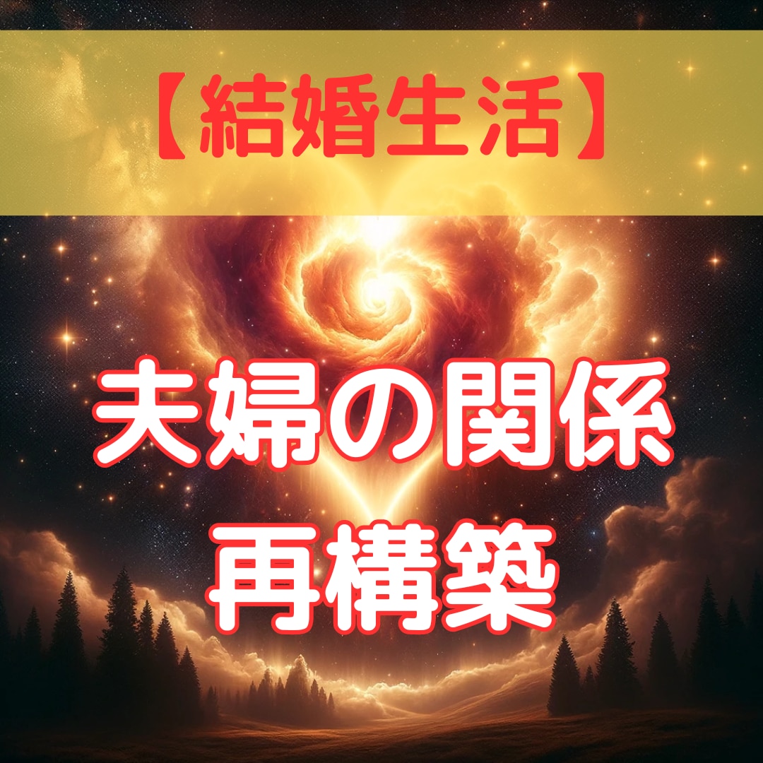 夫婦の再構築を実現し、幸せな人生になるか鑑定します 離婚の危機から抜け出し、真実の愛と幸せの道を鑑定します。 イメージ1