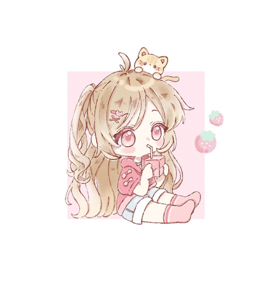 優しい雰囲気のかわいいイラストお描きします ほわっとかわいい!何度でも修正OKです✧︎*。 イメージ4