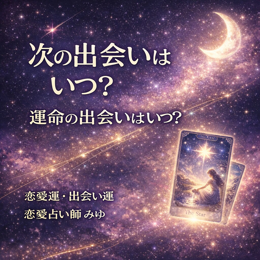 次の出会いはいつか、出会いのタイミングを占います あなたに新しいご縁が訪れる時期と流れを読み解きます イメージ1