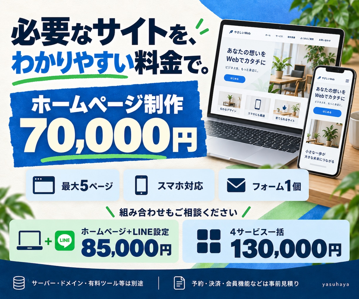 小規模事業者向けホームページを制作します ５ページ・スマホ対応・問い合わせフォーム付き イメージ4