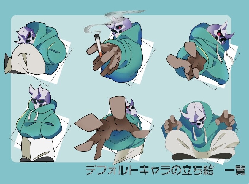 カッコいい絵が好きな方向けの作品を描きます グラフィックで攻撃的なキャラクターデザイン イメージ2