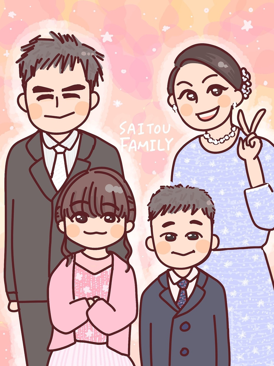 やさしい雰囲気の似顔絵を描きます 記念日やアイコンにおすすめです♪ イメージ3