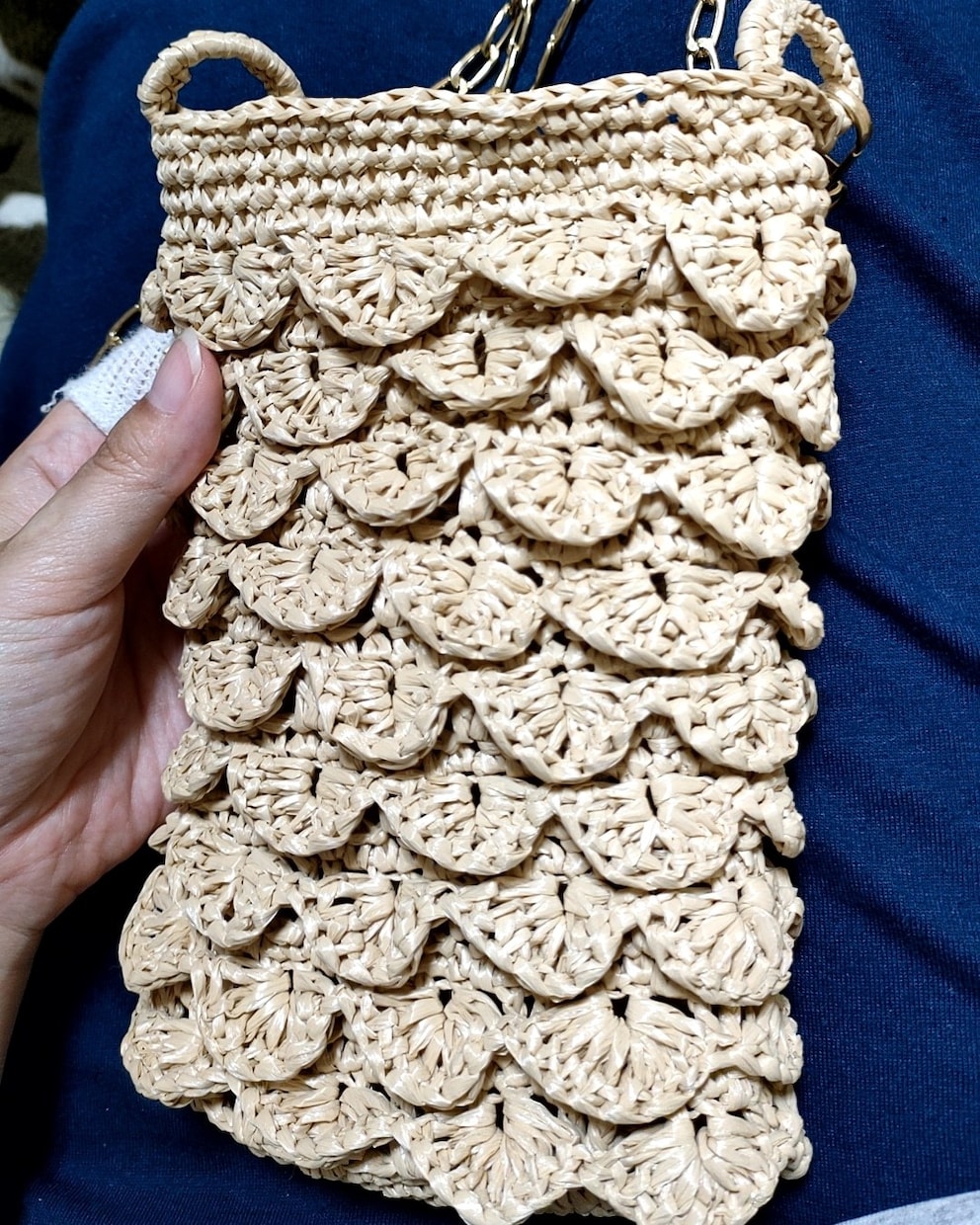 かぎ針編みで小物編みます 欲しいサイズの巾着・ポーチをかぎ針編みで編みます イメージ7