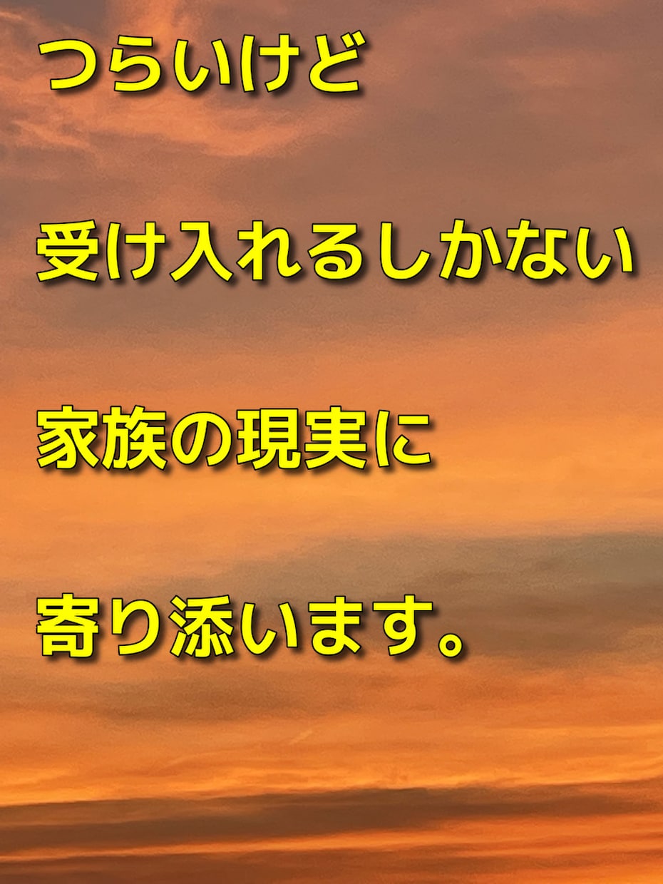 家族の変化に追いつけない不安な気持ちに寄り添います まさか！なんで？！状況を整理し解決の糸口を一緒に探しましょう イメージ1