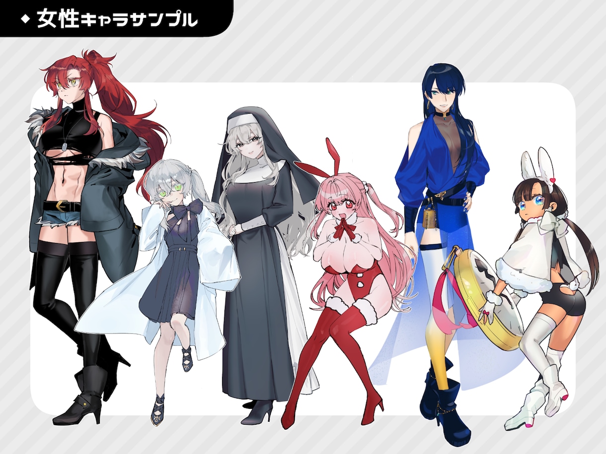 TRPG、ゲーム、動画等に使える立ち絵を描きます SNS公開に便利なディスプレイつき イメージ3