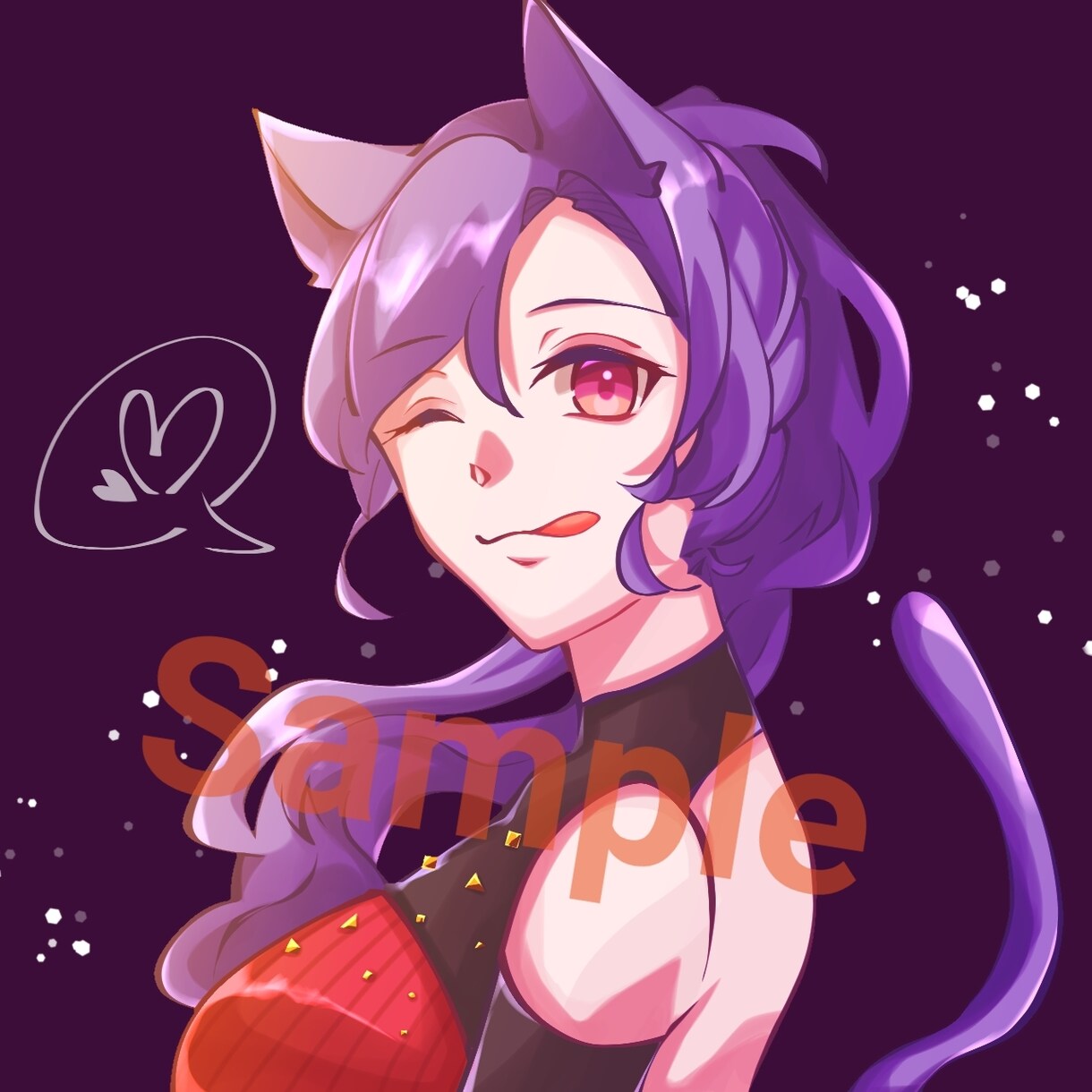 修正無制限！アイコン〜1枚絵まで幅広く描きます 色と線のはっきりした鮮やかなイラスト。現在ラフ修正無制限。 イメージ3