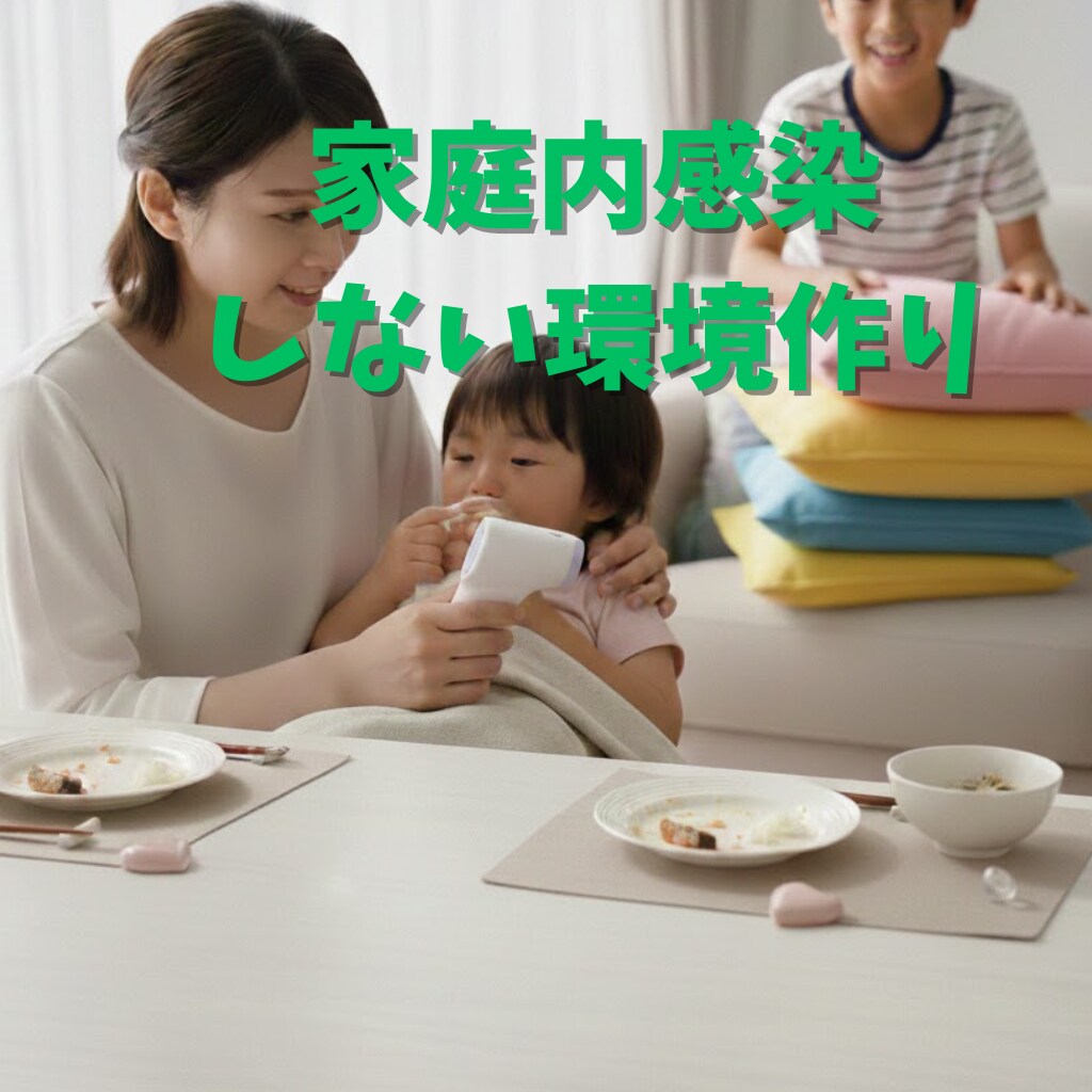 家族全滅が怖い…集団感染予防のシステム作り考えます 胃腸炎、インフル…実体験＋医療知識で３児のママ看護師が助言！ イメージ1