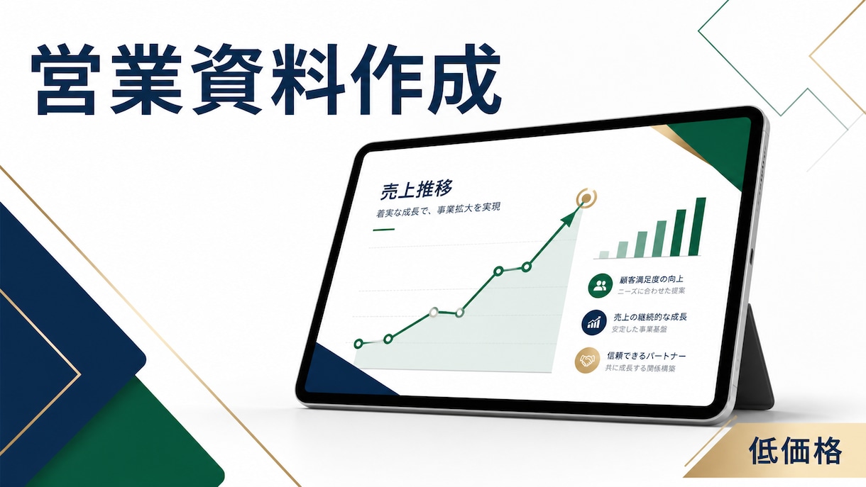 ココナラ最安値｜営業資料作成します 営業で使いやすい提案資料に整えます イメージ1