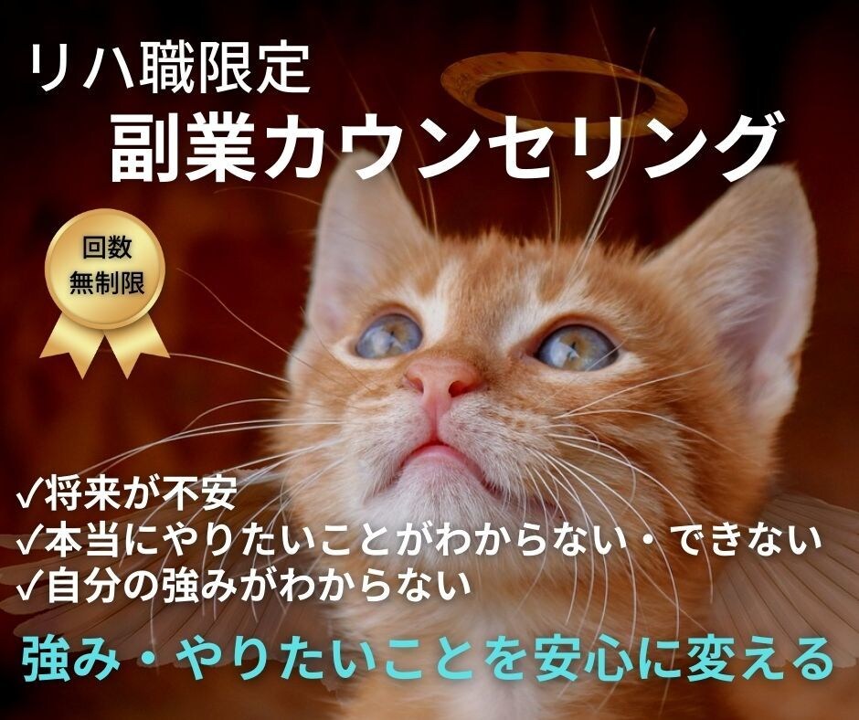 リハビリ職限定｜あなたの強みを活かす副業見つけます 本当にやりたいことが見つかれば、将来の不安は減らせます イメージ1