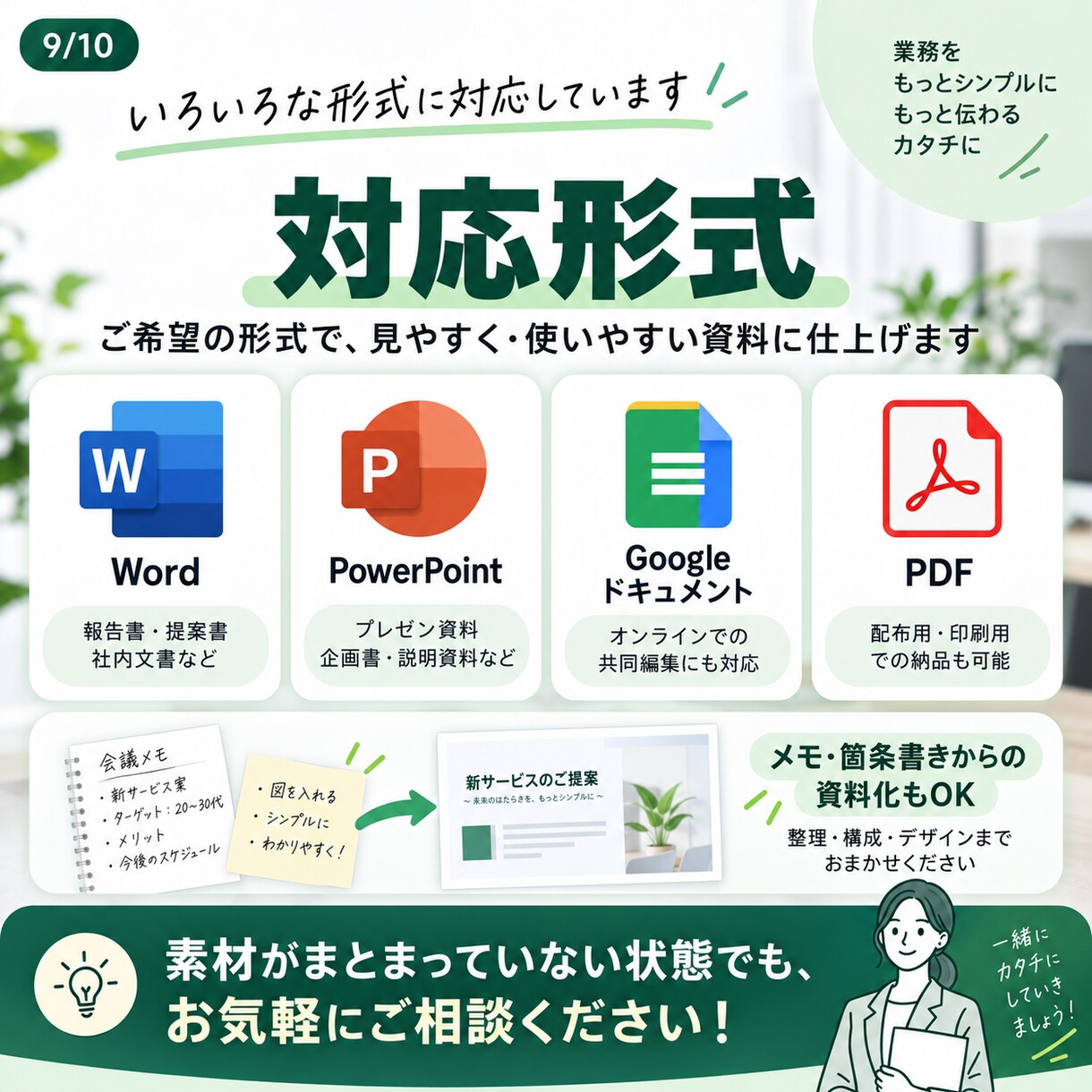 業務マニュアル・資料を見やすく作成します 複雑な業務を誰でもわかる資料に整理します！（デザイン反映可） イメージ9