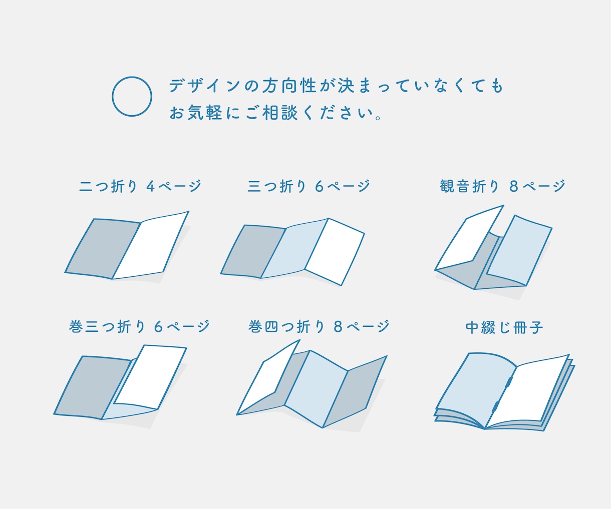 大切な想いが伝わる魅力的なパンフレット作成します 様々な形に対応！二つ折り・三つ折り・蛇腹折り・観音折り・冊子 イメージ10