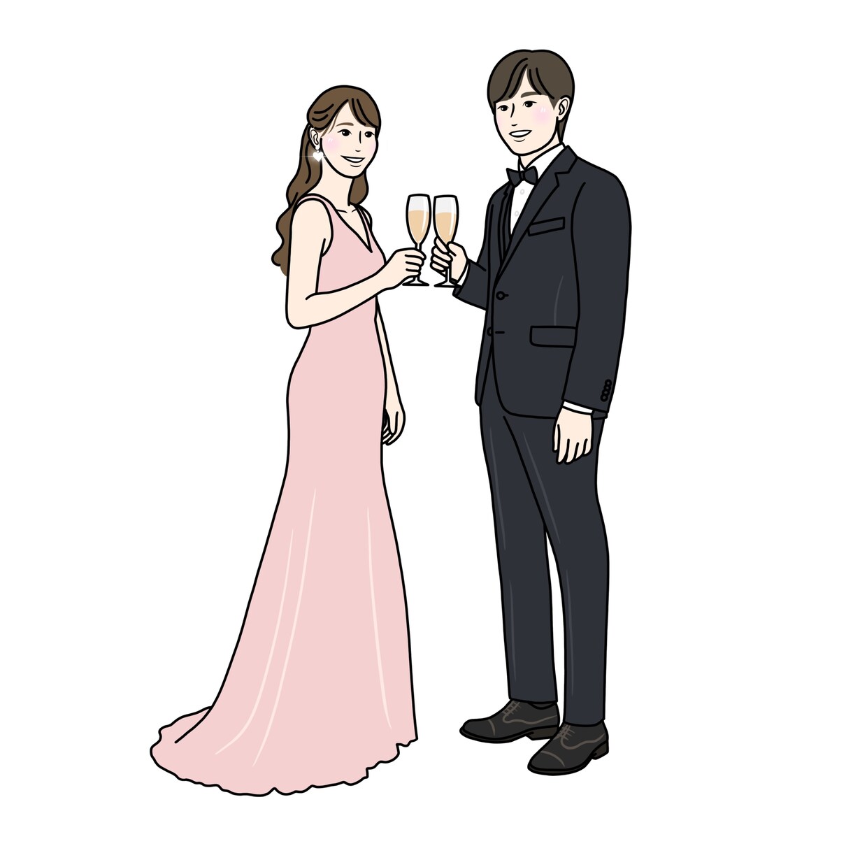 幸せな瞬間を線で残すイラストます 大切な人へのプレゼントにもおすすめです。 イメージ9