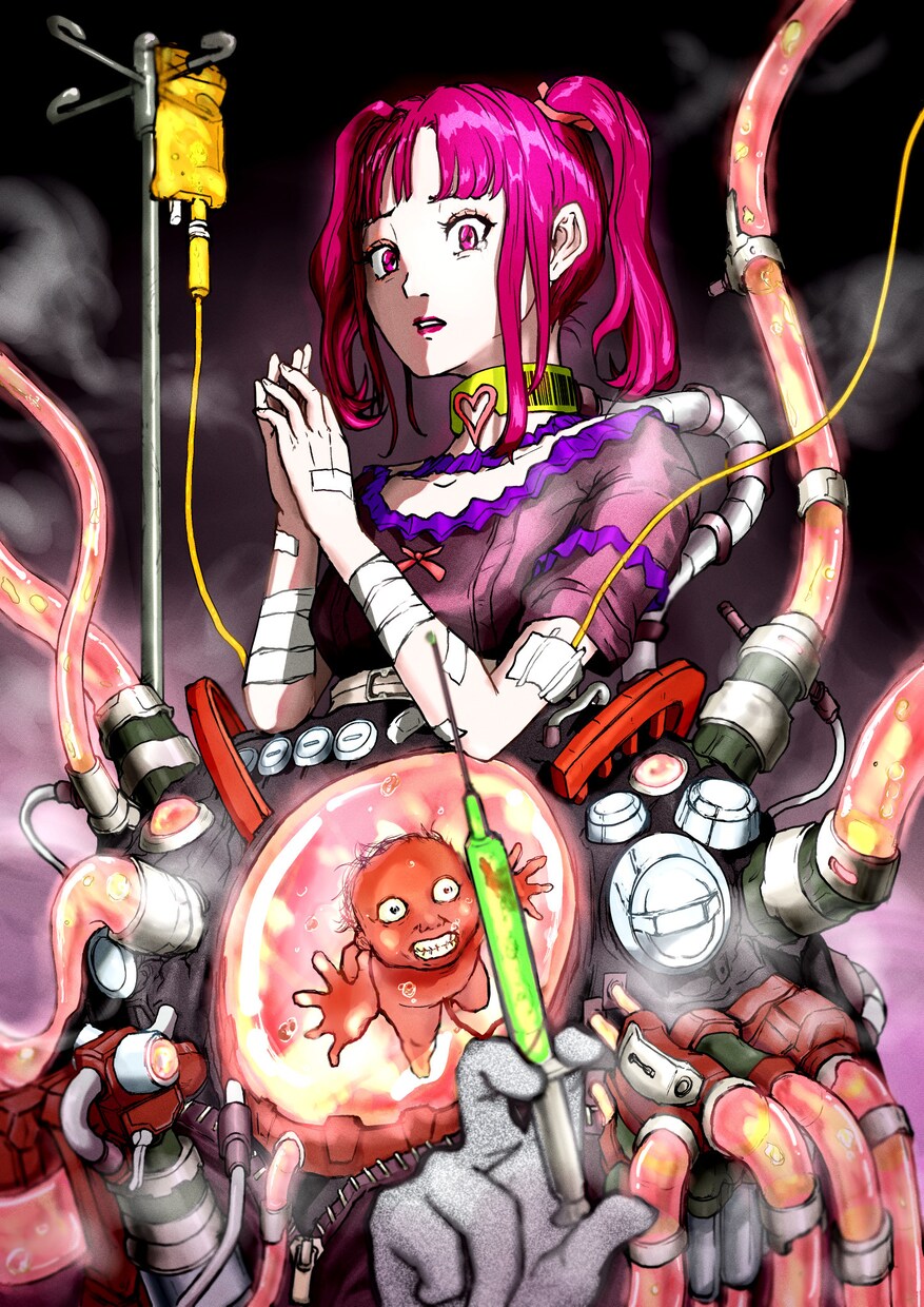 MVやポスター用のイラスト作成します アニメ塗りサイバー系・ファンタジー系のイラスト作成します。 イメージ3