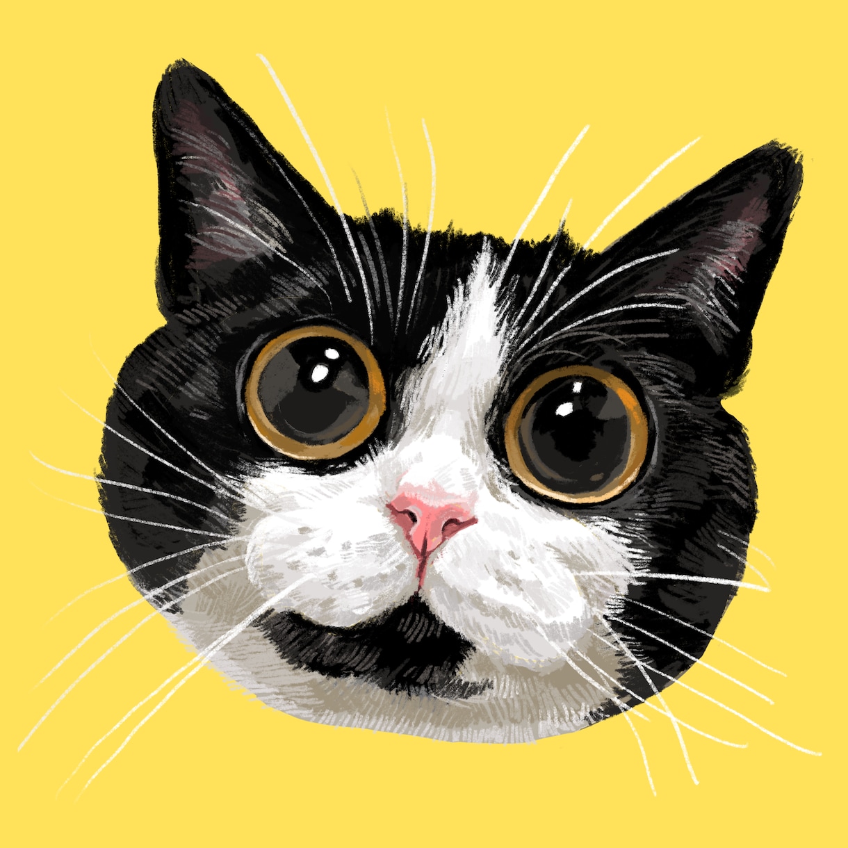 可愛くてオシャレなペットの絵描きます お顔のアップがかわいい似顔絵です! イメージ1