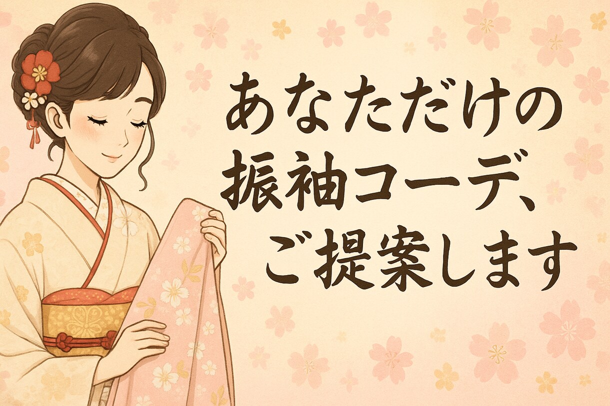あなただけの振袖コーディネートを考えます 一生に一度の大切な日をあなたらしく過ごせるように イメージ1