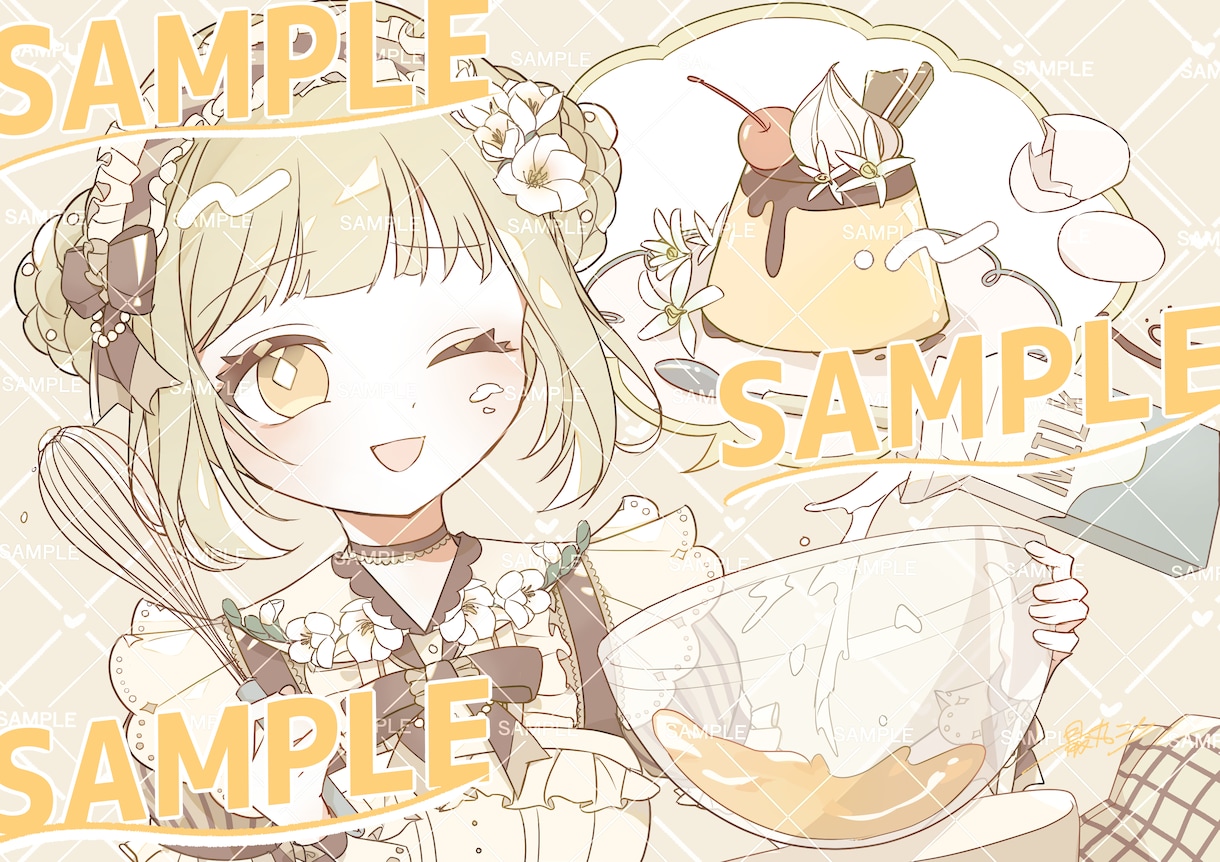 商用利用可☆納期早◎ポップで可愛いイラスト描きます SNS・動画用サムネ・ネットプリント等に◇幅広く対応します◇ イメージ3