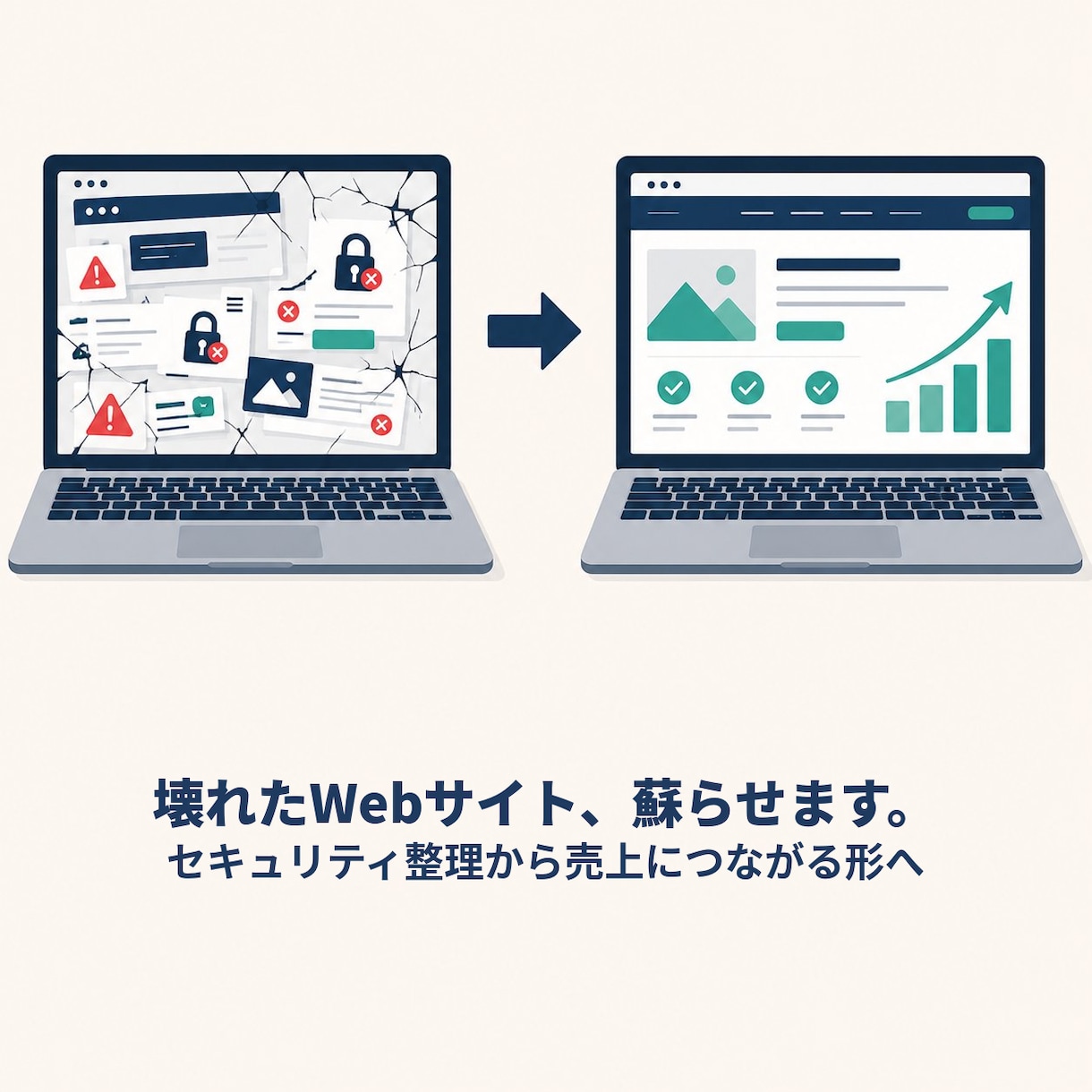 管理はどこ？放置サイトを売上につなぐ形に再生します 業者連絡つかなくてもOK。セキュリティ整理から再生 イメージ1