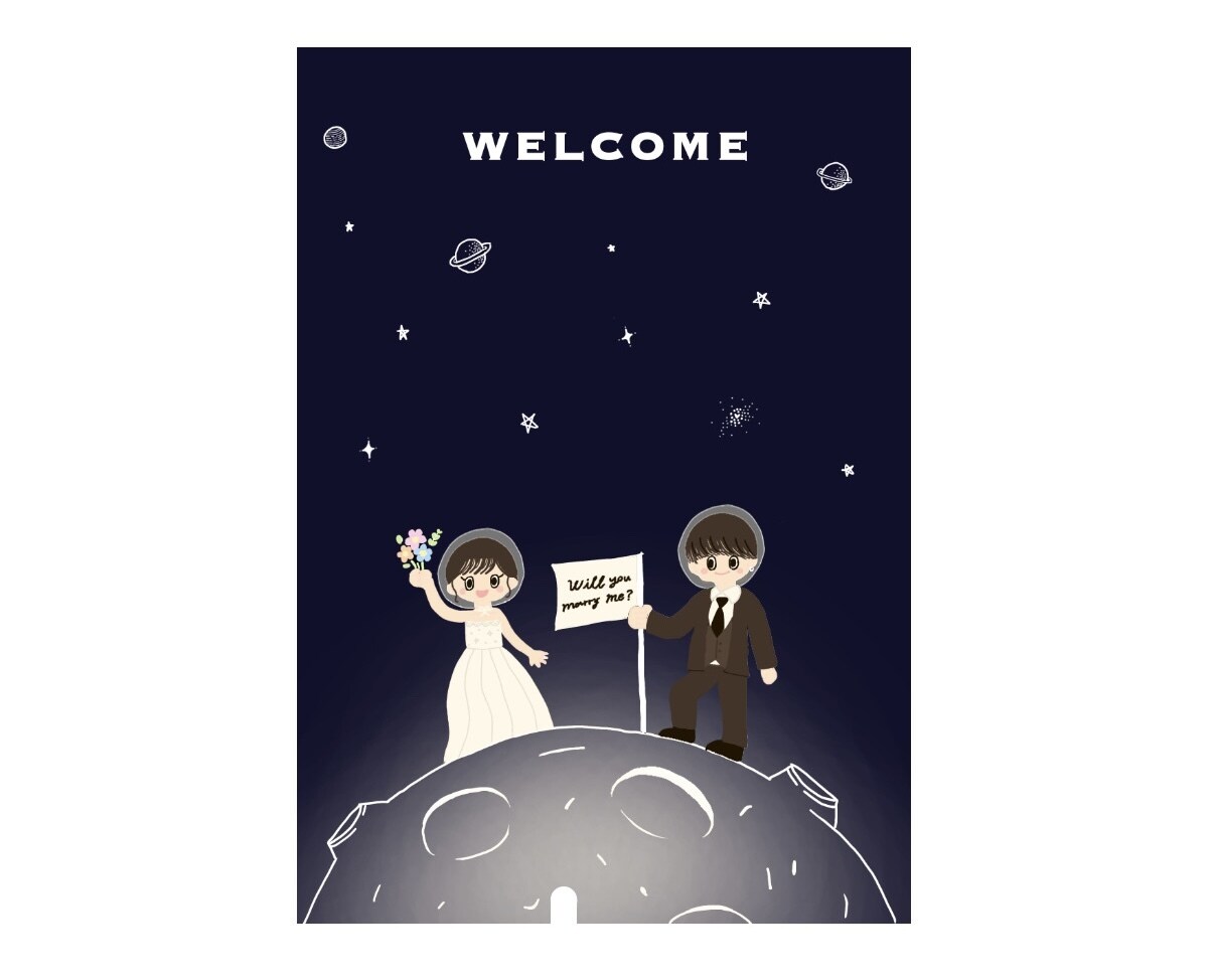 結婚式・記念日などのイラストを描きます 絵本のような優しい世界観のイラスト イメージ2