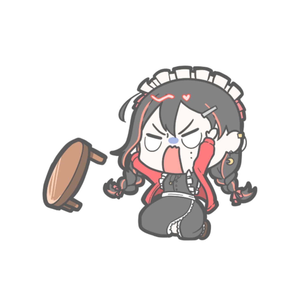 パステルなミニキャラます ふわっと可愛いSDイラストやLINEスタンプ向け！ イメージ3