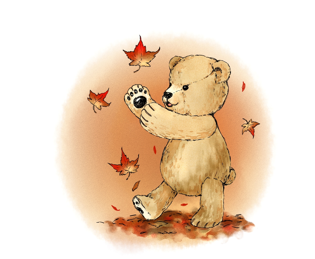 テディベアや動物を絵本のようなタッチで描きます 絵本やポスター・思い出の洋服などを暖もりタッチで描きます イメージ8