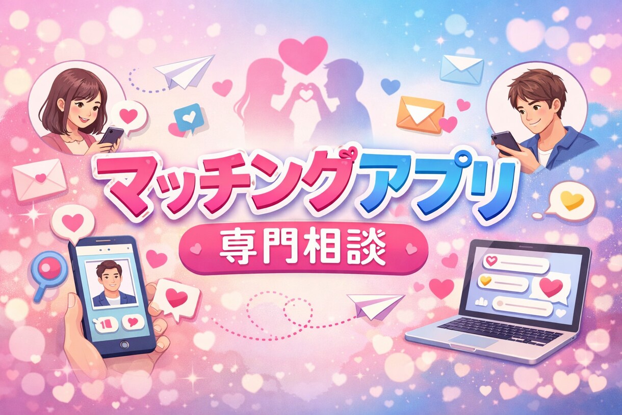 マッチングアプリのアドバイスします 学生〜社会人まで幅広く対応！すぐに会える裏技 イメージ1