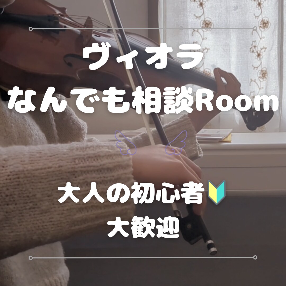 ヴィオラに関する相談のります 大人の初心者大歓迎、練習の仕方やお悩み何でもどうぞ♪ イメージ1