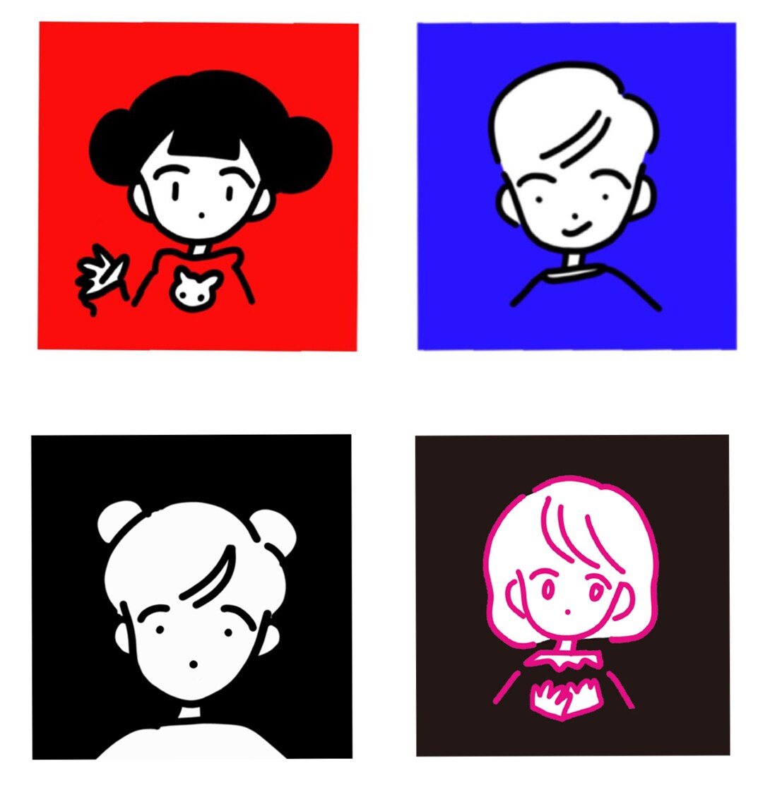 シンプルな似顔絵イラストを描きます SNSアイコンやプレゼントにおすすめ！ イメージ2