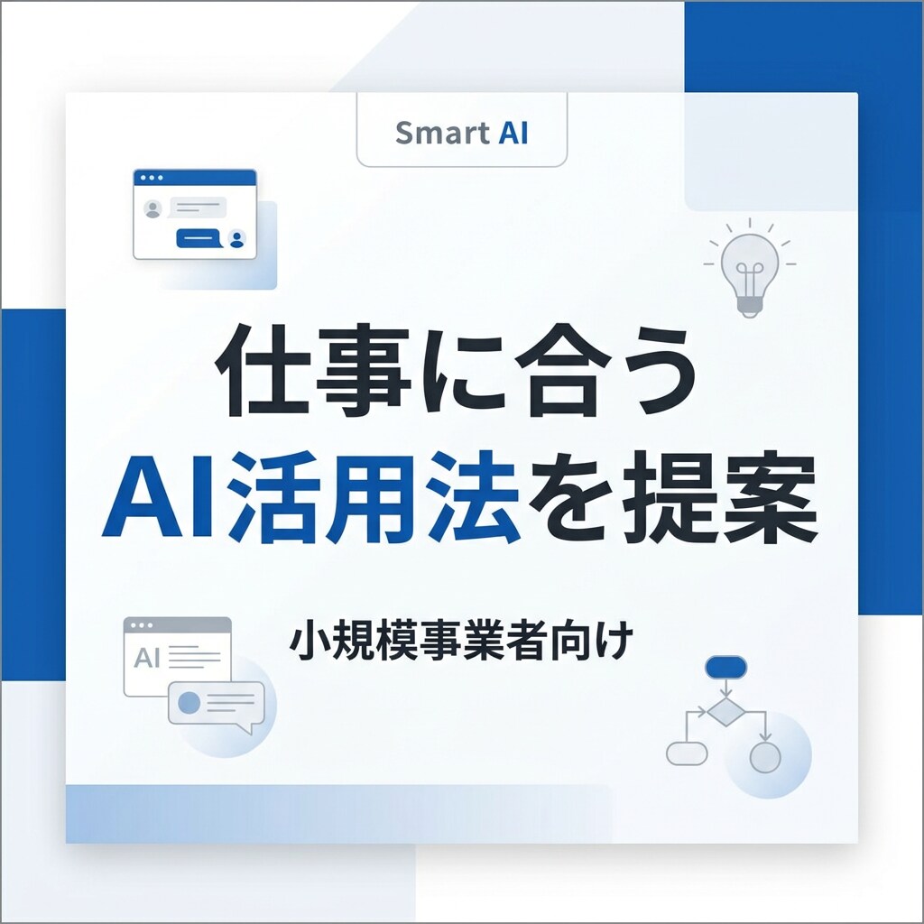 あなたの仕事に合うAI活用法を整理して提案します 業務に合わせたAI活用方法を整理してご提案します イメージ1