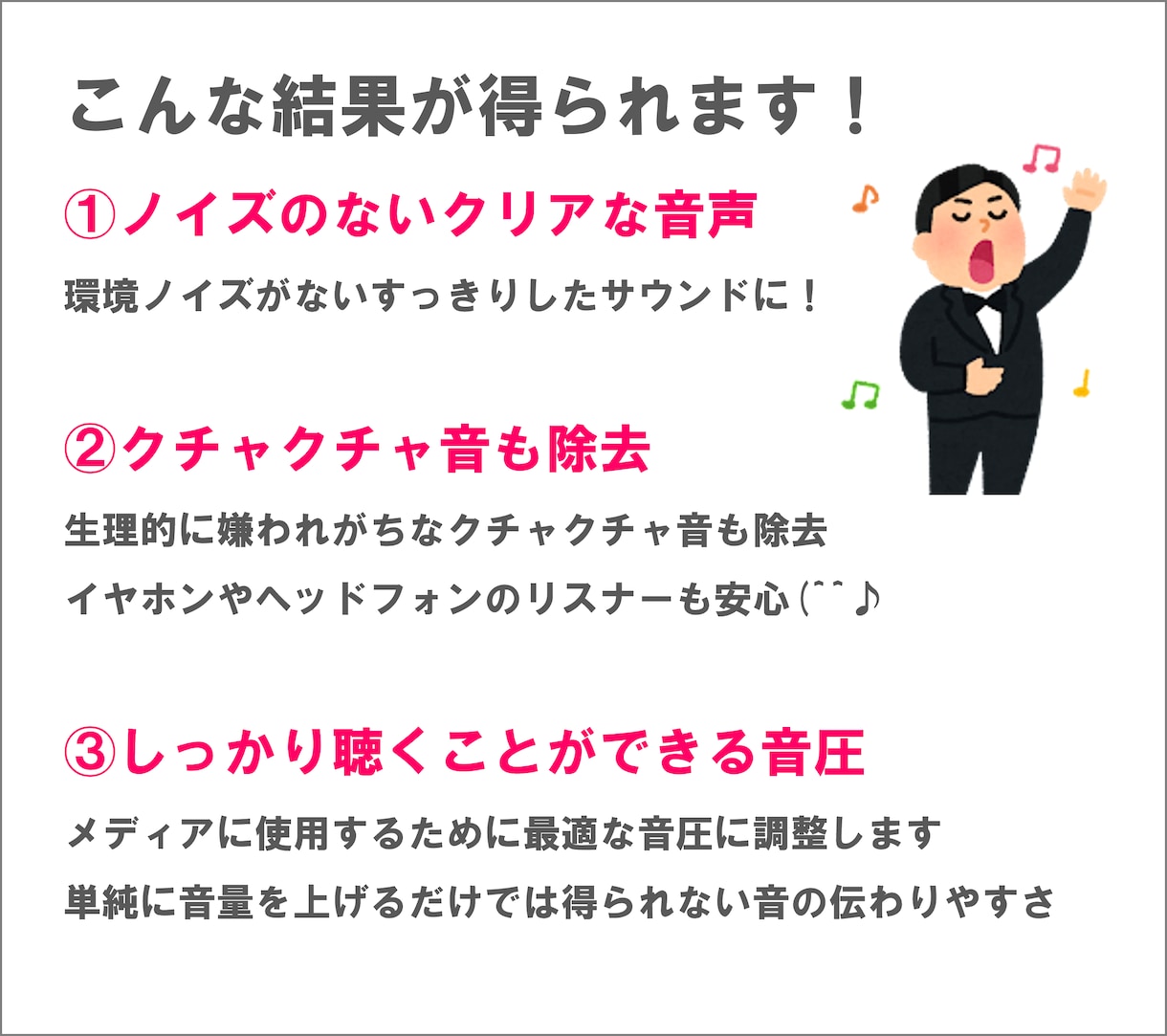 宅録の音声データをスタジオレベルの品質にします 企業案件200件以上の歌みたMIXをしたプロが対応します！ イメージ3
