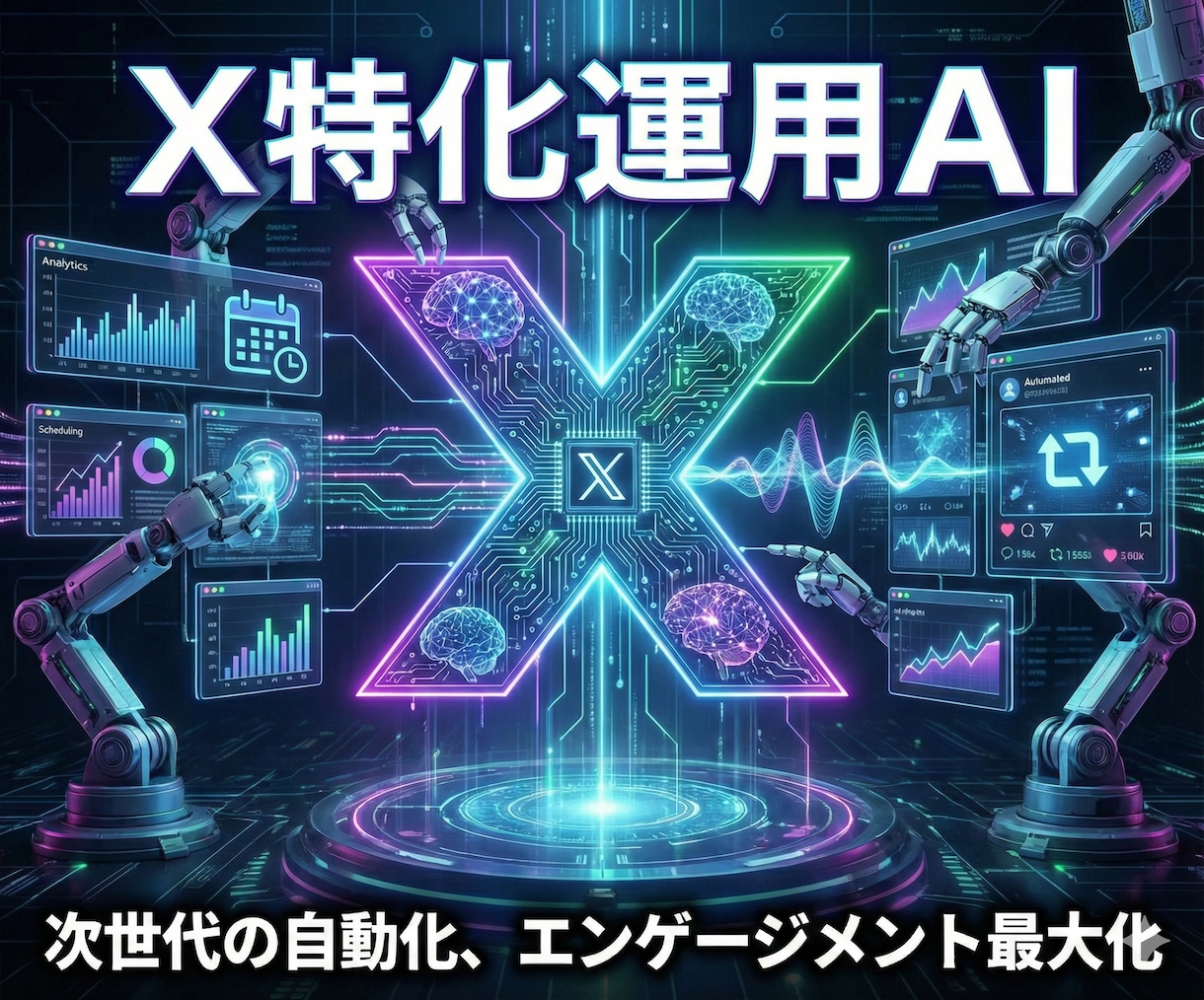 X（Twitter）の投稿文をAIで自動生成します インプを伸ばす1行目とスレッド構成を一括生成 イメージ1