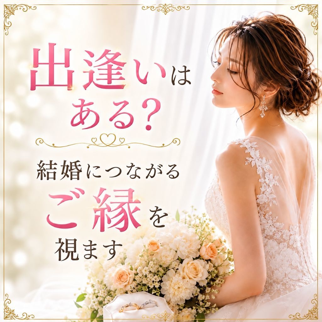 出逢いはある？結婚につながるご縁を視ます 「このままずっと一人？」これから訪れるご縁を読み解きます イメージ1