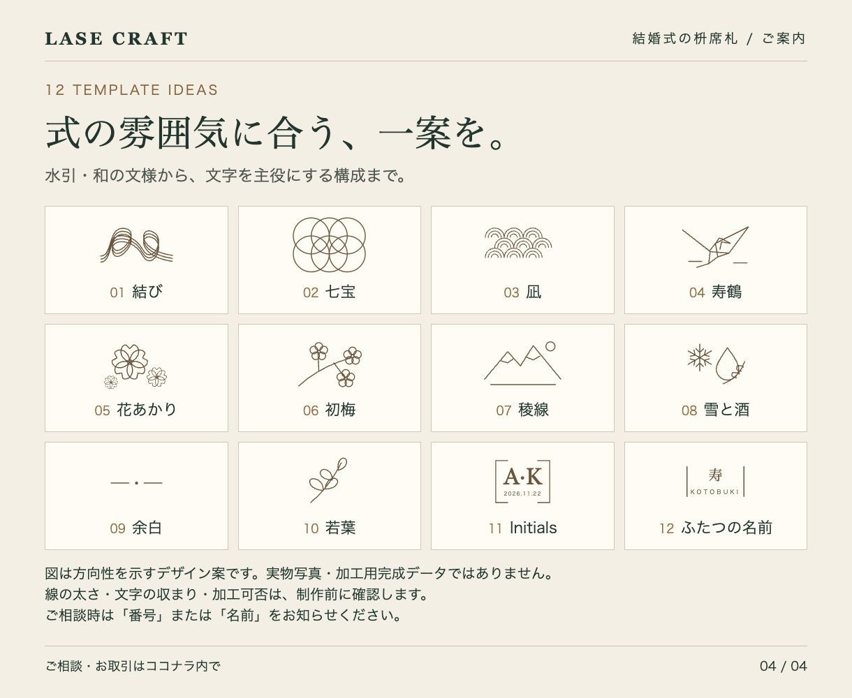 結婚式の席札になる名入れ一合枡を制作します ゲスト名を木の枡へ。席札と、持ち帰れる記念品に イメージ4
